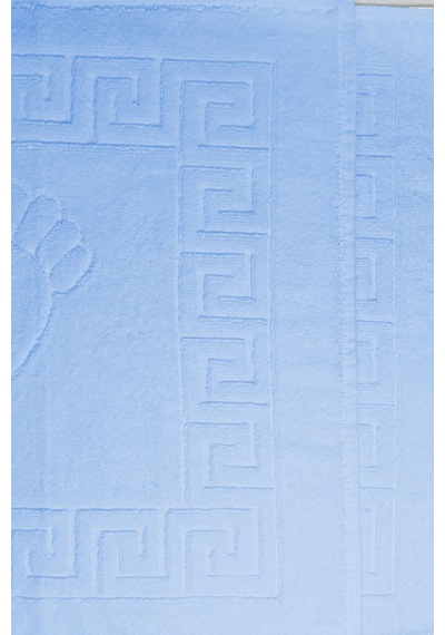 5 Li Otel Ayak Havlusu Bukle Ayak İzli 50x70 Cm Renkli 16/2 Avs 250 Gr Mavi