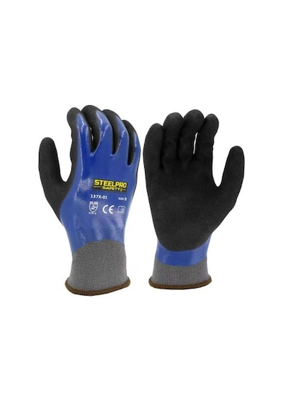 Steelpro 137x-01 Nitril Kaplı Montaj İş Eldiveni