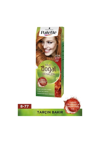 Palette Natural Doğal Renkler Saç Boyası 8 - 77 Tarçın Bakır