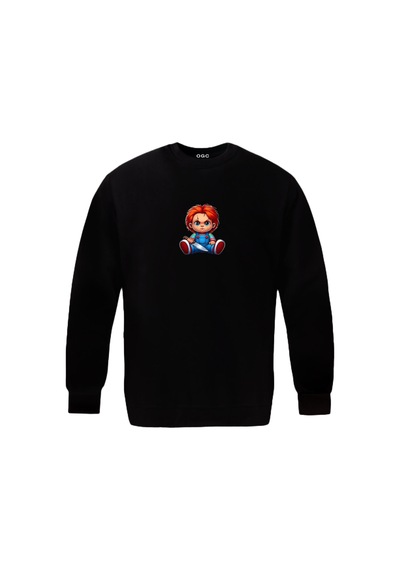 Chucky Unisex Sweatshirt Siyah