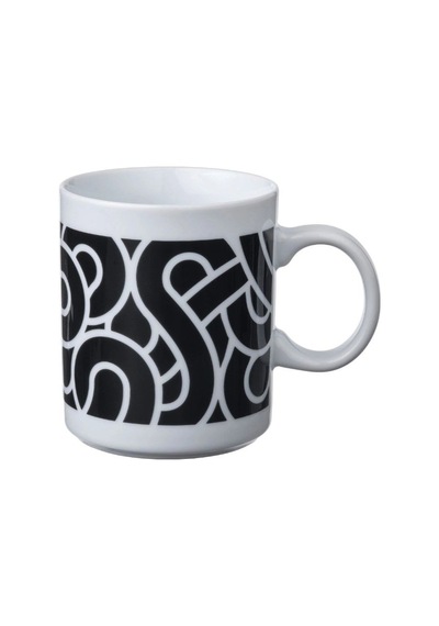Ikea Sötrönn Porselen Kupa 9 Cm 320 Ml Beyaz - Siyah 1 Parça