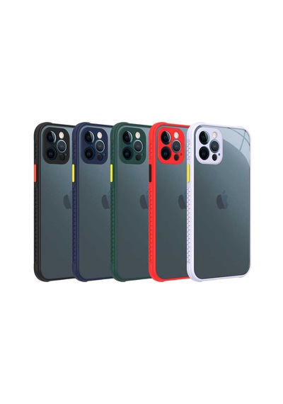 Zore İphone 12 Pro Uyumlu Ogaa Kaff Kılıf-siyah