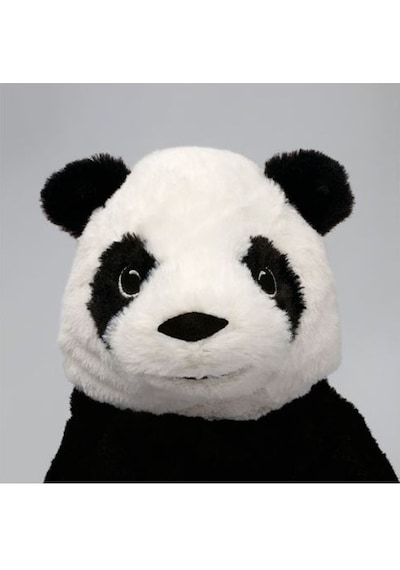 Çocuk Peluş Oyuncak Panda Ikea Siyah-Beyaz 30 Cm