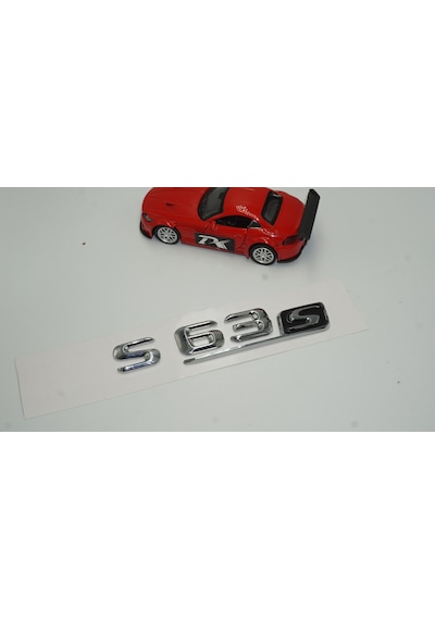 S63S Bagaj Krom Metal 3M 3D Yazı Logo