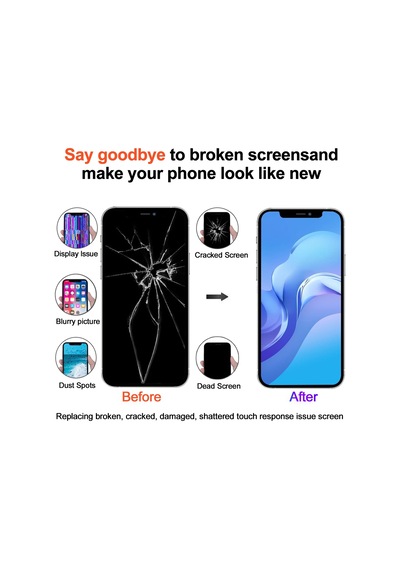 Apple Uyumlu iPhone 13 Mini İçin Rj Hücre İçi Lcd Ekran