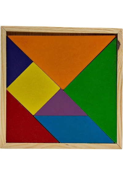 Ahşap Tangram Puzzle 20x20cm