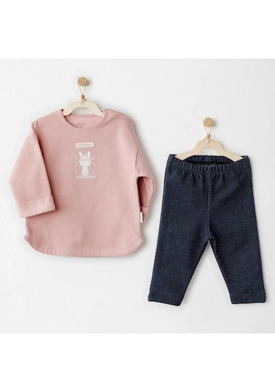 Andywawa Ac26087 Mon Petit Amour 2 Li Takım Denim Denim