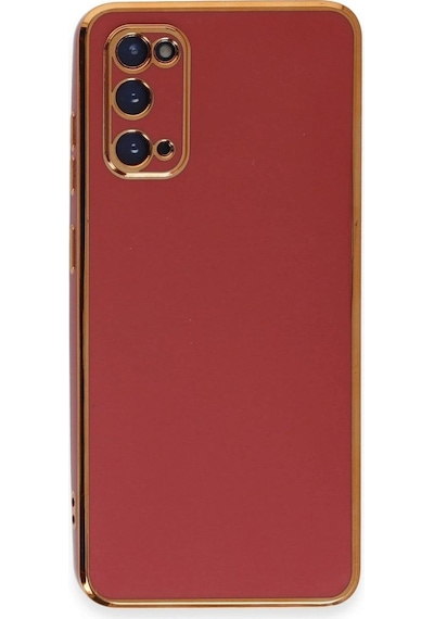 Samsung Galaxy Uyumlu S20 Kılıf Volet Silikon - Kırmızı Diğer
