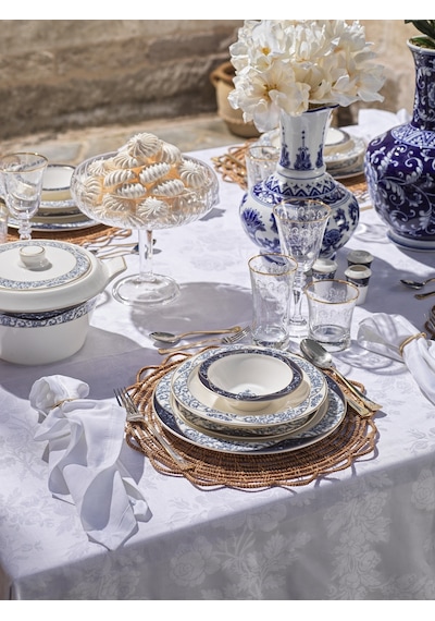 Schafer Tılsım Lace Yemek Takımı 60 Parça-lacivert