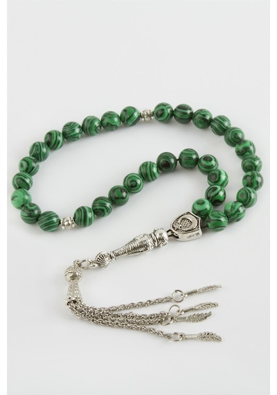 Malahit - 697 - Doğaltaş Tesbih 8 - Myceshop - Mm Yeşil