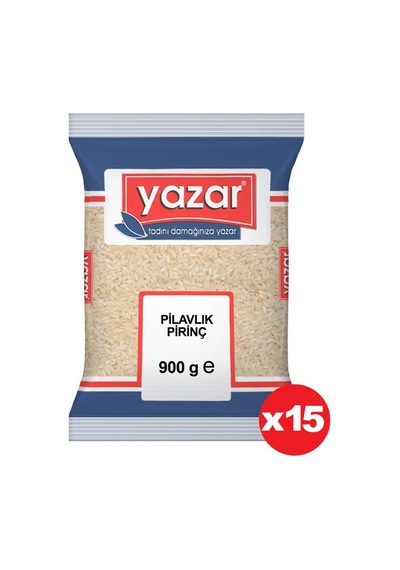 Yazar Ucuz Uygun Fiyat Pilavlık Pirinç 15 x 900 G