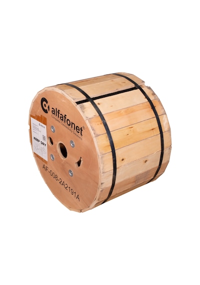 Alfafonet 8 Core Single Loose Tube Fiber Optik Kablo 2 Km Makara