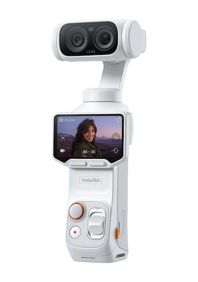 Luna Ultra Standart Bundle 8k Çift Lensli Gimbal Beyaz  Aksiyon Kamerası