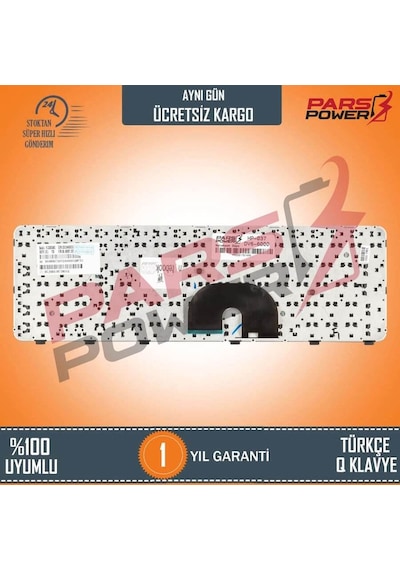 HP Uyumlu Pavilion Dv6-6B03Et, Dv6-6B04St Notebook Klavye (Siyah Tr) Siyah - Çerçeveli