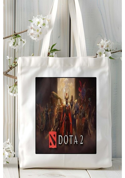 Art Hediye Dota Oyun Baskılı Omuz Çanta Kişiye Özel Model 9 Çok Renkli