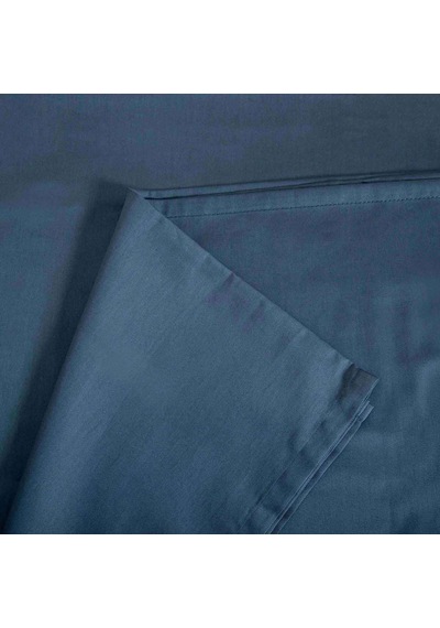 Luxury %100 Pamuk Çift Kişilik Düz Çarşaf 240x260 Cm Mavi