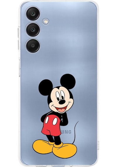 Samsung Galaxy A26 İle Uyumlu Mickey Mouse 2 Baskılı Kamera Korumalı Şeffaf Kılıf Şeffaf