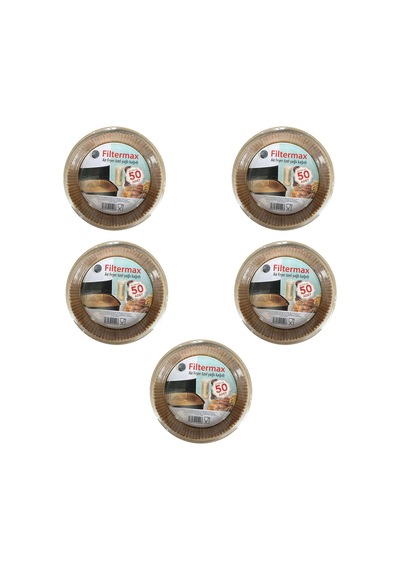 Filtermax Yağlı Airfryer Fırın Fritöz Tepsi Pişirme Kızartma Kağıdı Yuvarlak 5 x 50'li 20 CM