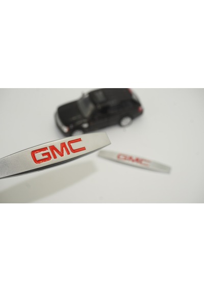 Gmc Logo Yan Çamurluk 3M 3D Krom Metal Logo Amblem