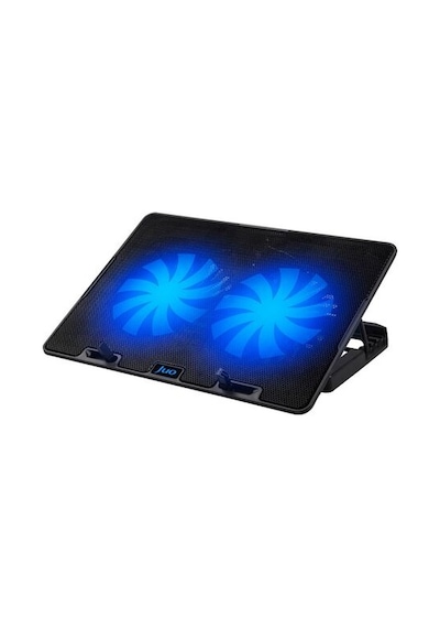 Juo Windy 2 Fanlı 1500 RPM Led Aydınlatmalı Hız ve Yükseklik Ayarlı Notebook Soğutucu