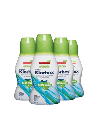 Dentasave Klorhex Günlük Bakım Ağız Çalkalama Suyu 4 x 300 ML
