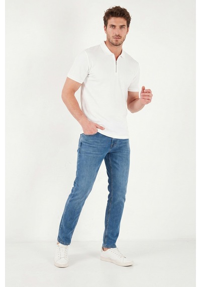 Buratti Pamuklu Normal Kalıp Jeans Erkek Kot Pantolon 2203c50parma Mavi