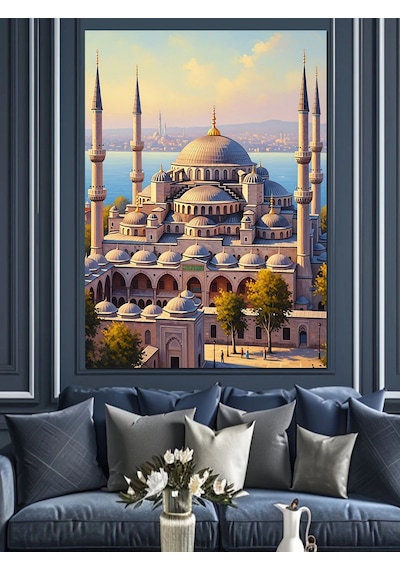 Ahşap Tablo İstanbul Sultanahmet Camii Ve Meydanı