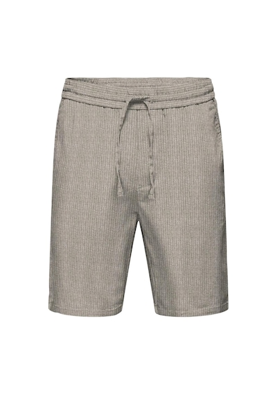 Only & Sons Onslinus Life 0006 Linen Mix Short Erkek Şort-26445 - S Kahverengi