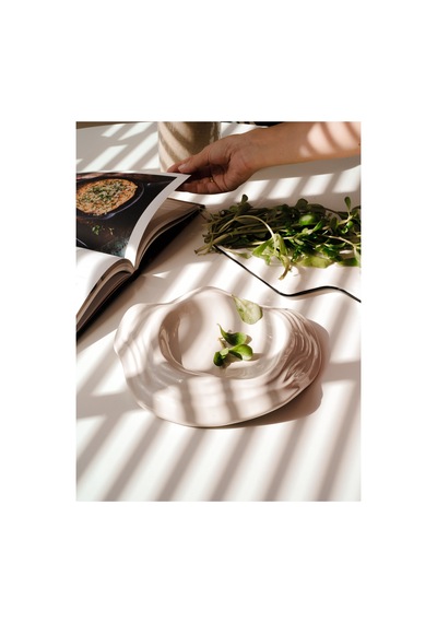 X Duygu Batum Momento Line Bowl Servis Sunum Tabağı Ekru - 923712323 Ekru