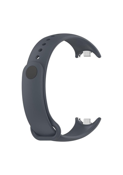 Xiaomi Mi Band 8/9 İle Uyumlu Silikon Spor Kayış, Soft Jel Band, Gri, Mi-band-8-9-klsk-gri