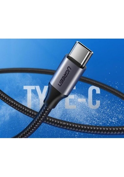 Ugreen Usb-c - Usb-a 3a Qc Örgülü Hızlı Şarj Kablosu, 1 M, Gümüş Beyazı, 60131