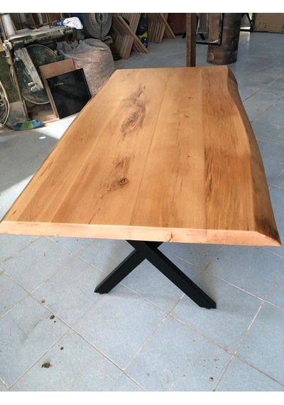 Bintaşmobilya Kayın Ağacı Kütük Masa-150X90.Cm