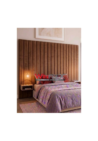 Winflex 12 Li Dikey Akustik Kumaş Panel 10x210 Cm Kahverengi