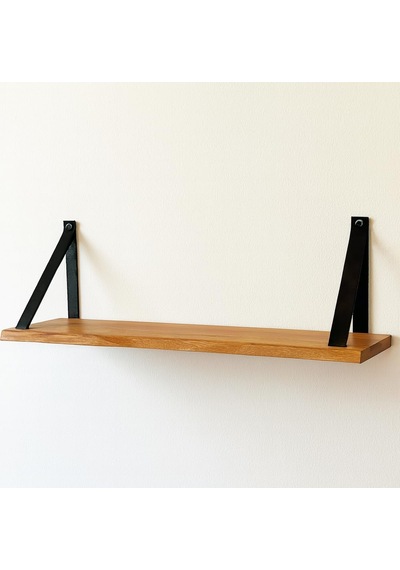 Duvar Rafı, Dekoratif Duvar Rafı, Masif Kayın Modern Duvar Rafı - 80 Cm Diğer