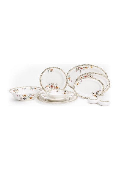 Maxx Doria Royal Bloom 12 Kişilik 60 Parça Yemek Takımı Pa2168 Beyaz