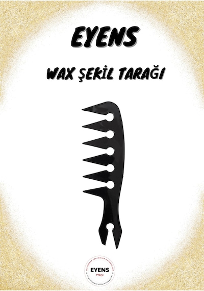 Eyens 3'lü Wax Şekil Tarağı Seti