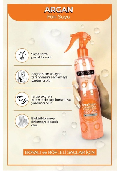 Northcity Argan Çift Fazlı Kondisyoner Fön Suyu 400 Ml - Mrfs