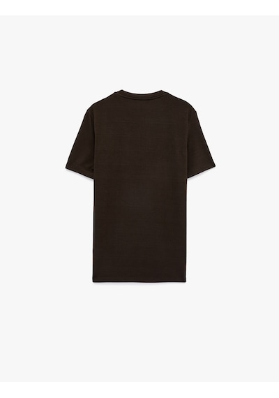 Koton Bisiklet Yaka Viskon Karışımlı Kısa Kollu Basic Slim Fit Tişört Kahverengi 6sam10285mk Kahve Koton Bisiklet Yaka Viskon Karışımlı Kısa Kollu Basic Slim Fit Tişört Kahverengi 6sam10285mk Kahve