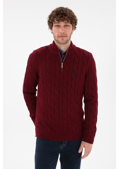 U.s. Polo Assn. Erkek Bordo Kazak /triko 50297020-vr014 Bordo