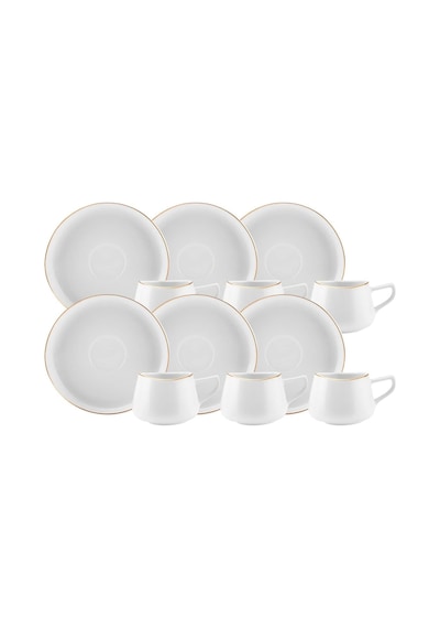 Streamline Hole 6 Kişilik Kahve Fincan Takımı 80 Ml Beyaz
