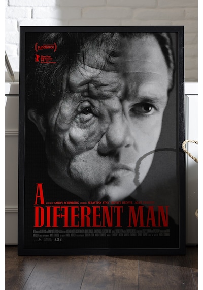 A Different Man Siyah Ahşap Çerçeveli Poster, Dekoratif Film Duvar Tablosu