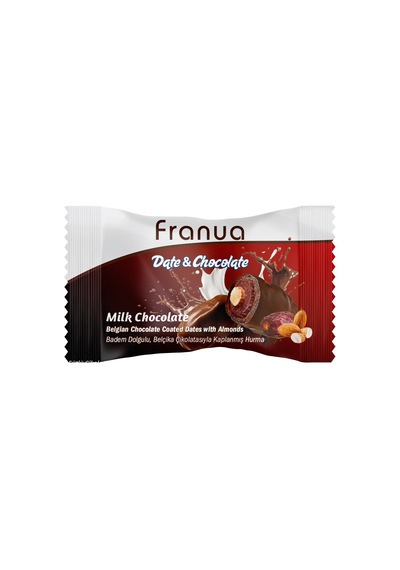 Sütlü Belçika Çikolatalı Hurma Bademli 125 G