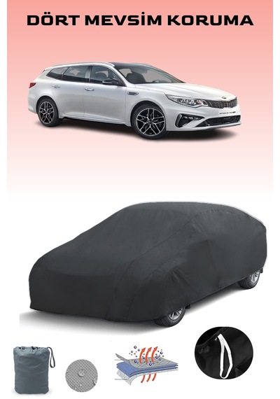 Siyah, Kıa Optıma Sportswagon 2018 - 2021, Araba Brandası, Oto Örtüsü, Araba Çadırı Siyah