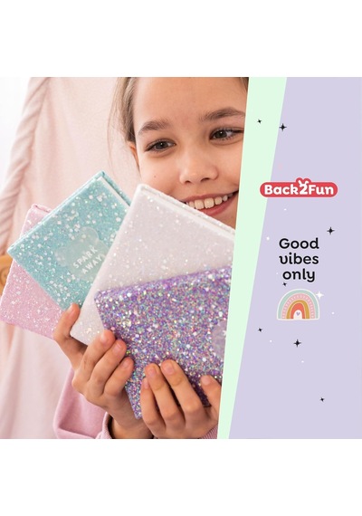 Mr Defter-b2f Parlak Defter Pembe Noktalı Çok Renkli