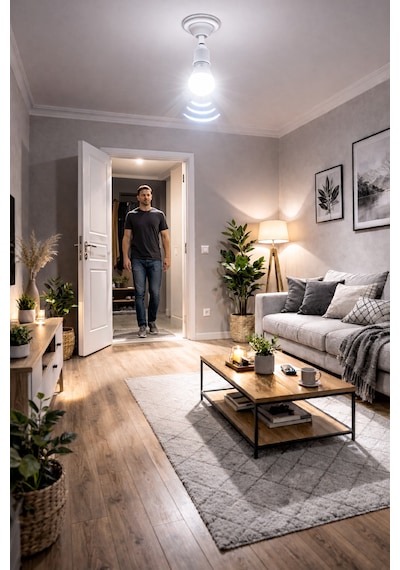 5 Adet Cata Ct 4259 Led Ampul 12w Haraket Sensörlü 6400k Beyaz Işık E27 Duy