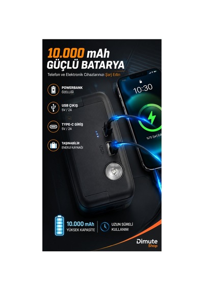 Eap-1 Akü Takviye Cihazı Ve Lastik Şişirme Pompası Powerbank El Feneri - 887084874