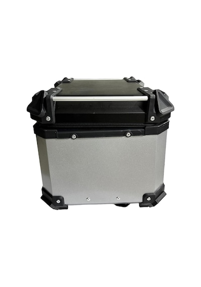 Alüminyum Motosiklet Çantası 46 Litre Silver Gri