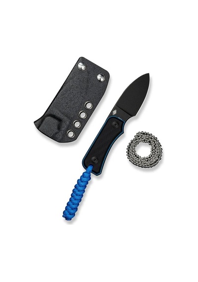 Civivi Baby Banter Fixed Blade Knife Black & Blue G10 Handle Kamp Bıçak Siyah