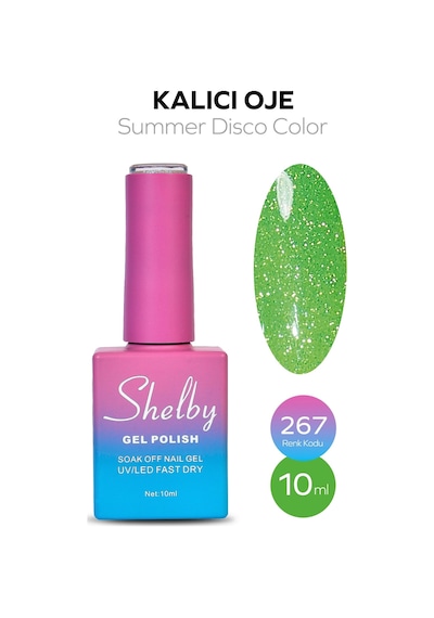 Shelby 10 Ml. A267 Disko Yaz Renk Kalıcı Oje