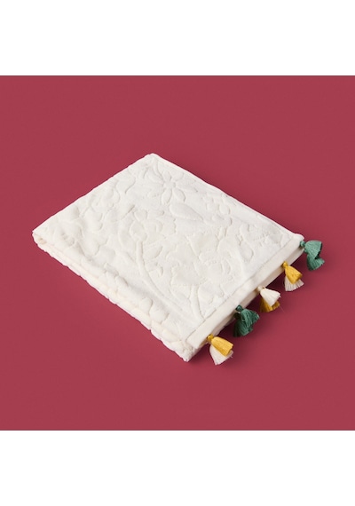 Soft Granny Summer Flos Yüz Havlusu - Ekru - 50x90 Cm Çok Renkli